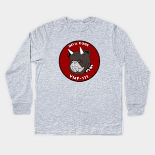 VMF 111 Devil Dogs Kids Long Sleeve T-Shirt